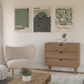 Sage Green Matisse Yayoi Kusama Exhibition Poster