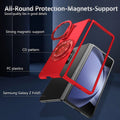 Magnetic phone case with 360° rotating stand for Samsung Z fold & flip 6/5/4/3